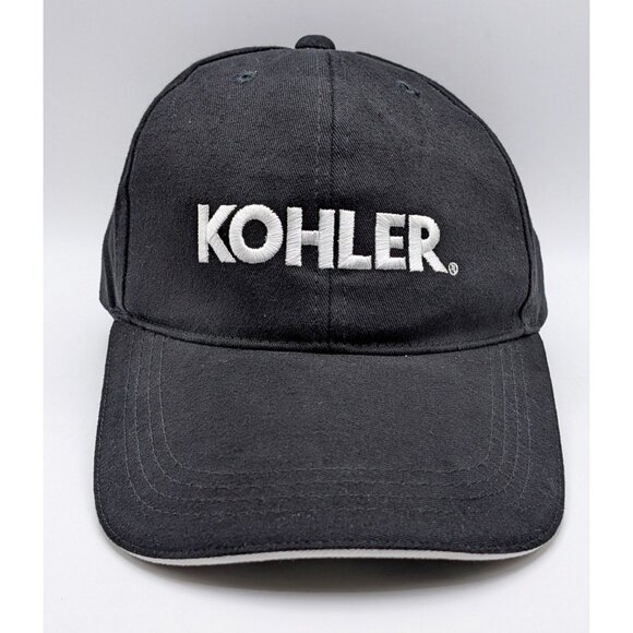 Kohler Kitchen Bathroom Engineering Adjustable Strap Back Hat Cap Black Unisex - Picture 2 of 4
